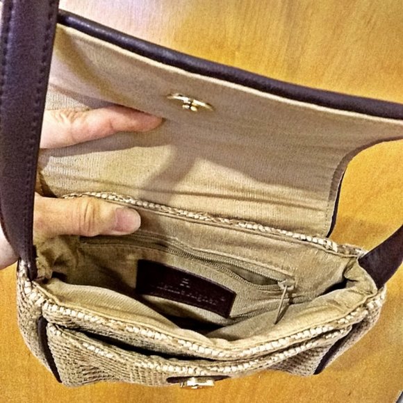 Etienne Aigner Mini Straw Crossbody Bag - Picture 5 of 10